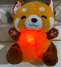 New Red Panda Plush Toy: Musical Lights & Breathing